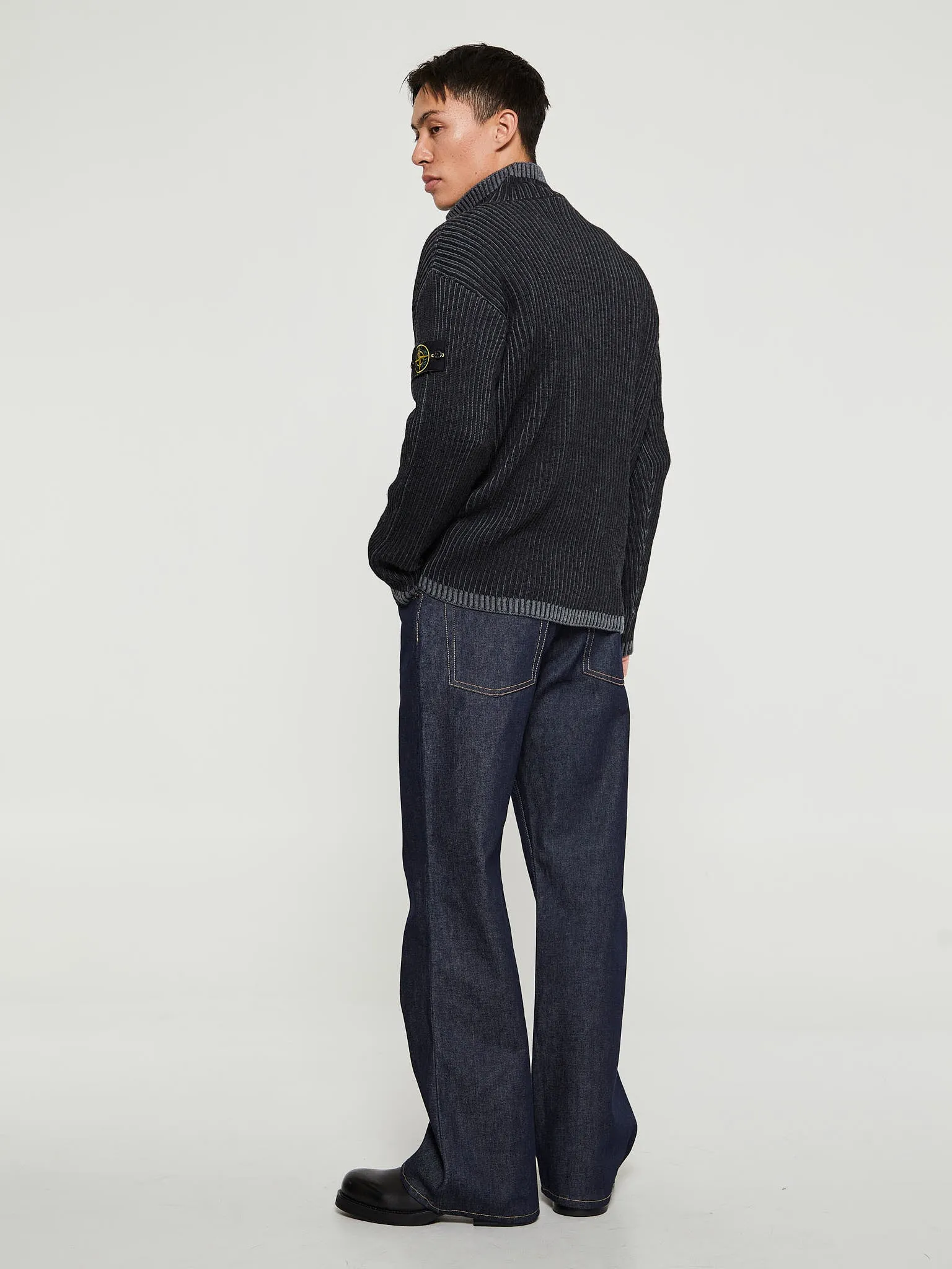 516C1 Maglia RWS Knit in V0M65 Melange Charcoal