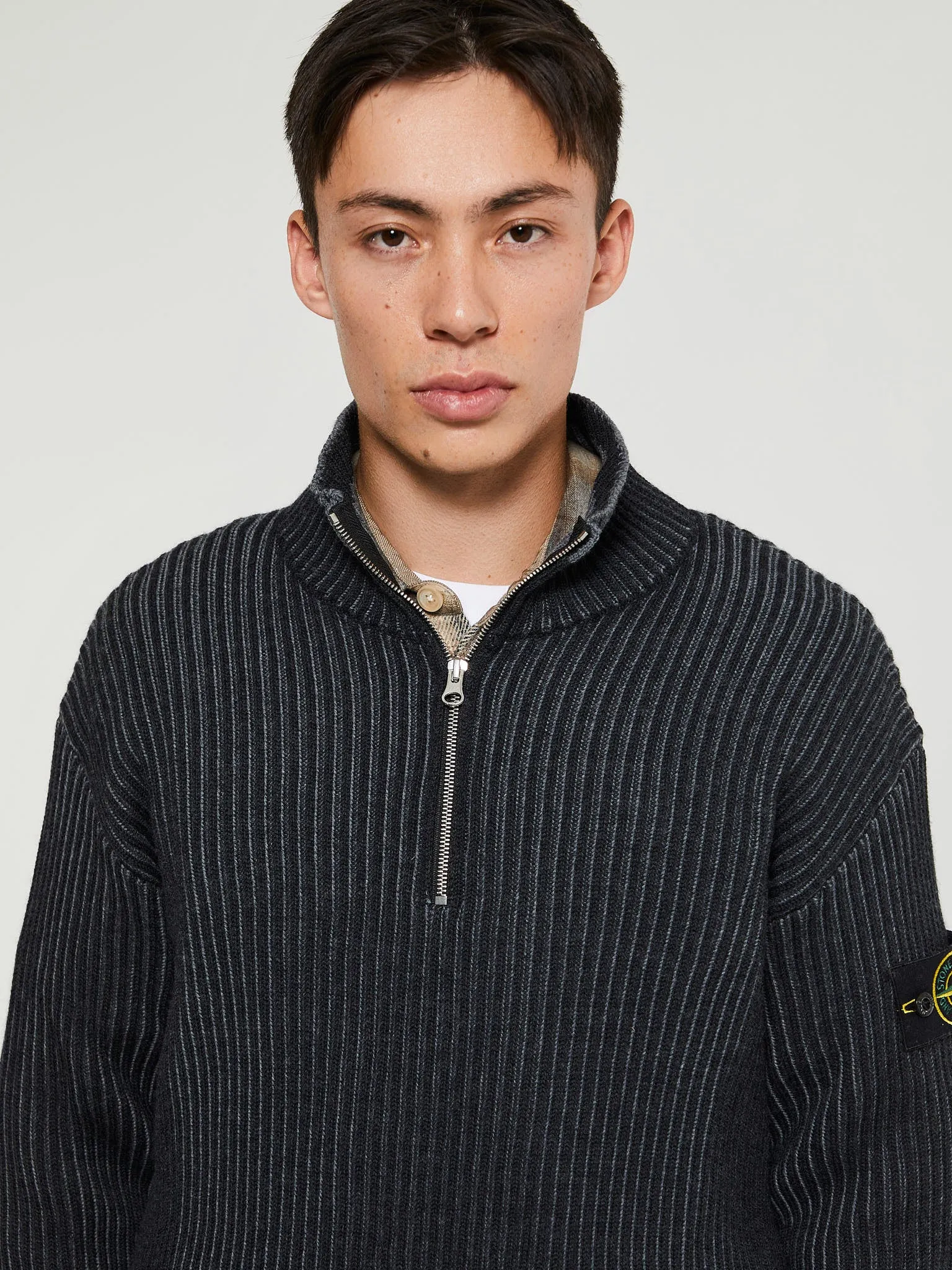 516C1 Maglia RWS Knit in V0M65 Melange Charcoal