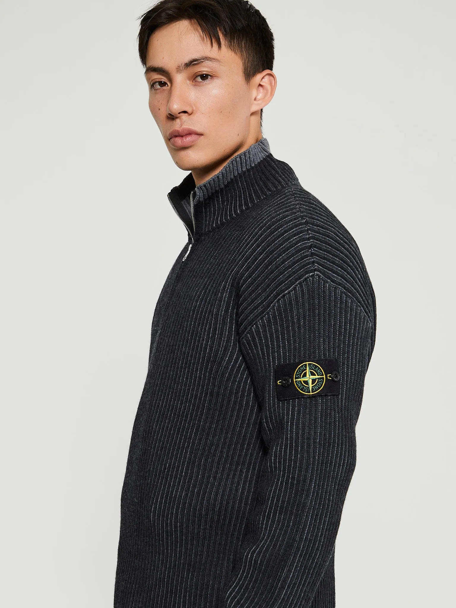 516C1 Maglia RWS Knit in V0M65 Melange Charcoal