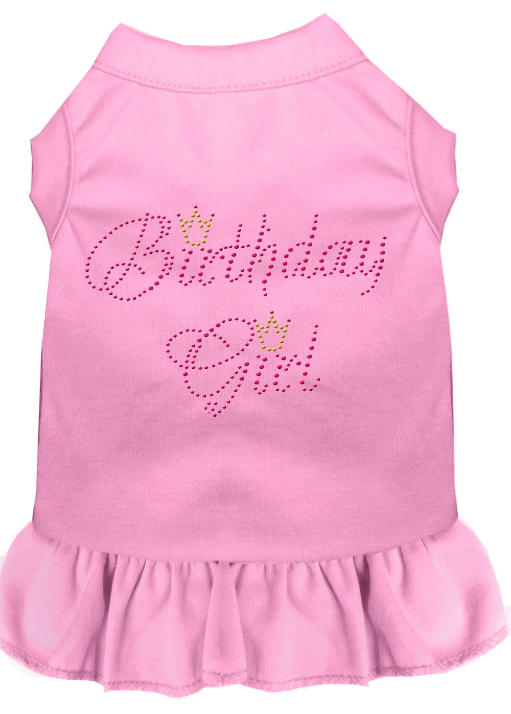 Birthday Girl Rhinestone Dress Light Pink Xxxl