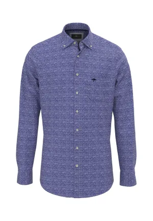 Blue Story Print Shirt