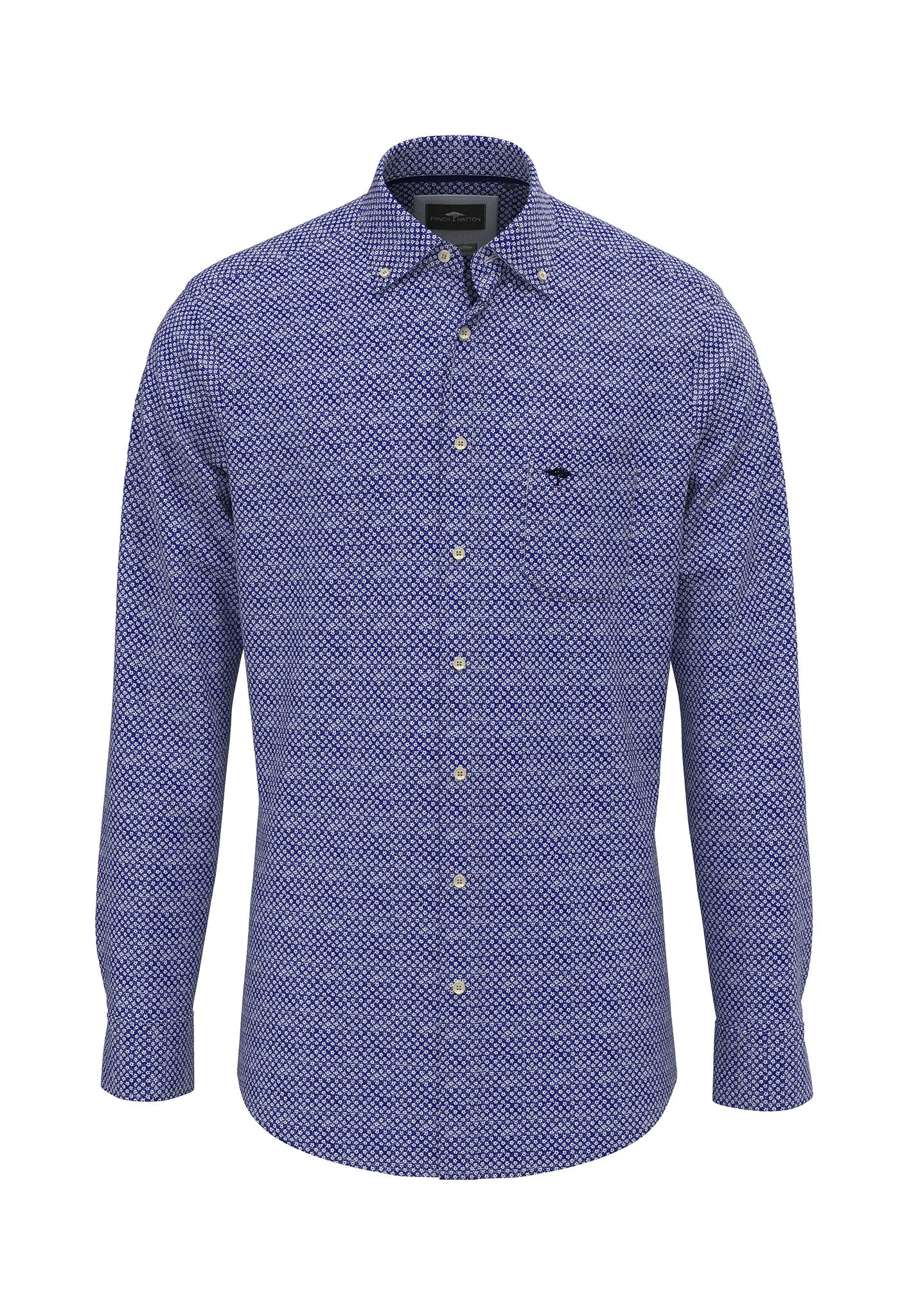 Blue Story Print Shirt