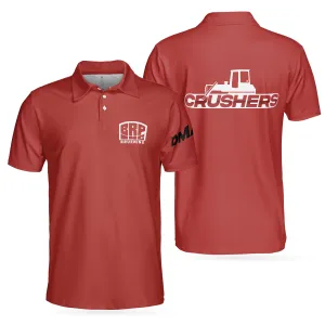 Bowling Men Polo Shirt - Bruening Crushers Bowling Team Polo Shirt - Best Gift Ideas For Bowling Lover - Gift For Friend, Family