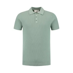 Braided Knitwear Polo Army Green