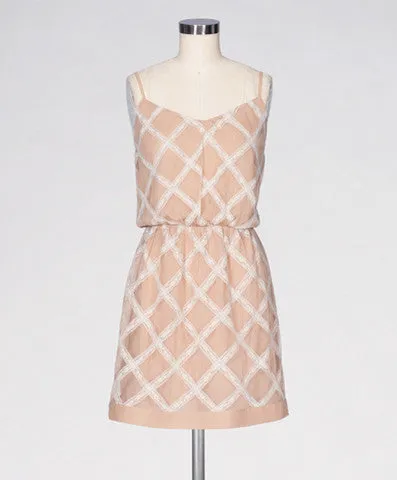 Cami Dress with Lace Trim