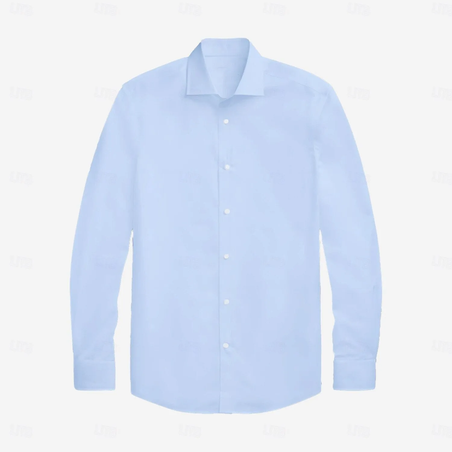 Cotton Button-Up Long Sleeves Dress Shirt