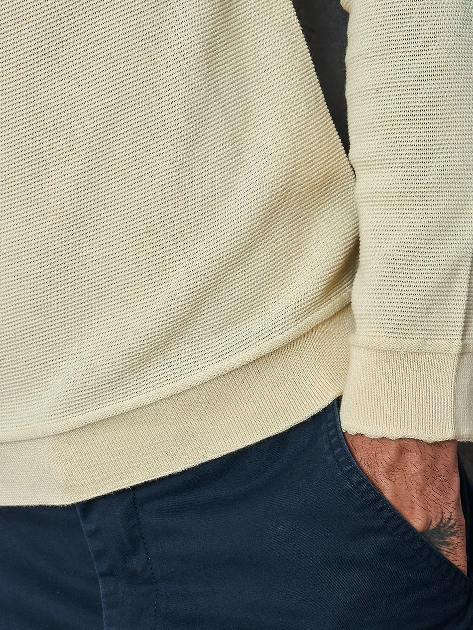 CREAM LONG SLEEVED TEE