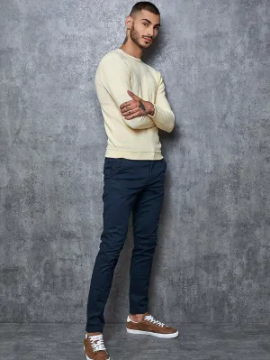 CREAM LONG SLEEVED TEE