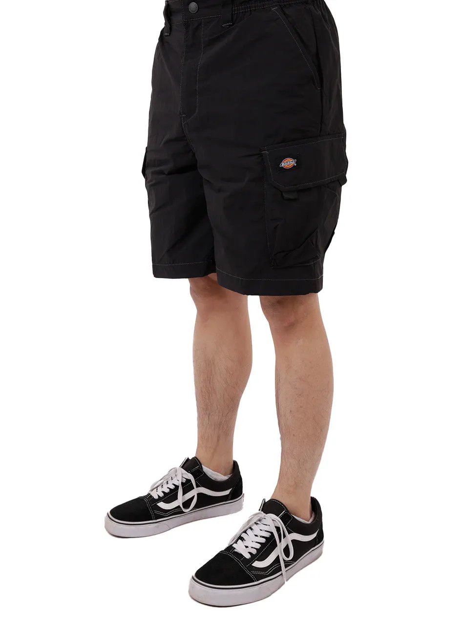 Dickies Black Poplin Cargo Shorts For Versatile Outdoor Style