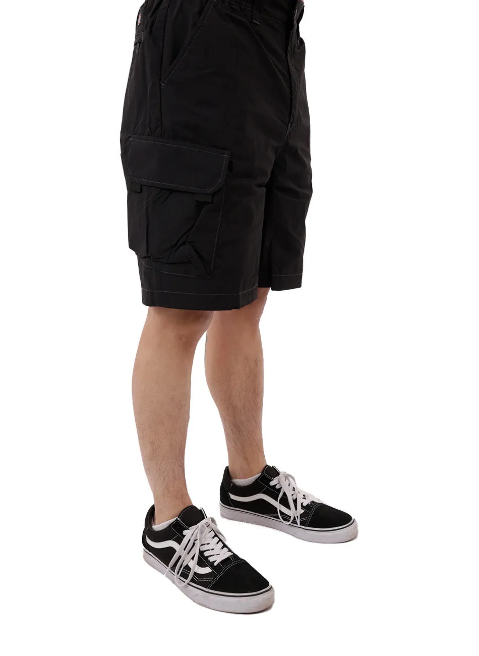 Dickies Black Poplin Cargo Shorts For Versatile Outdoor Style
