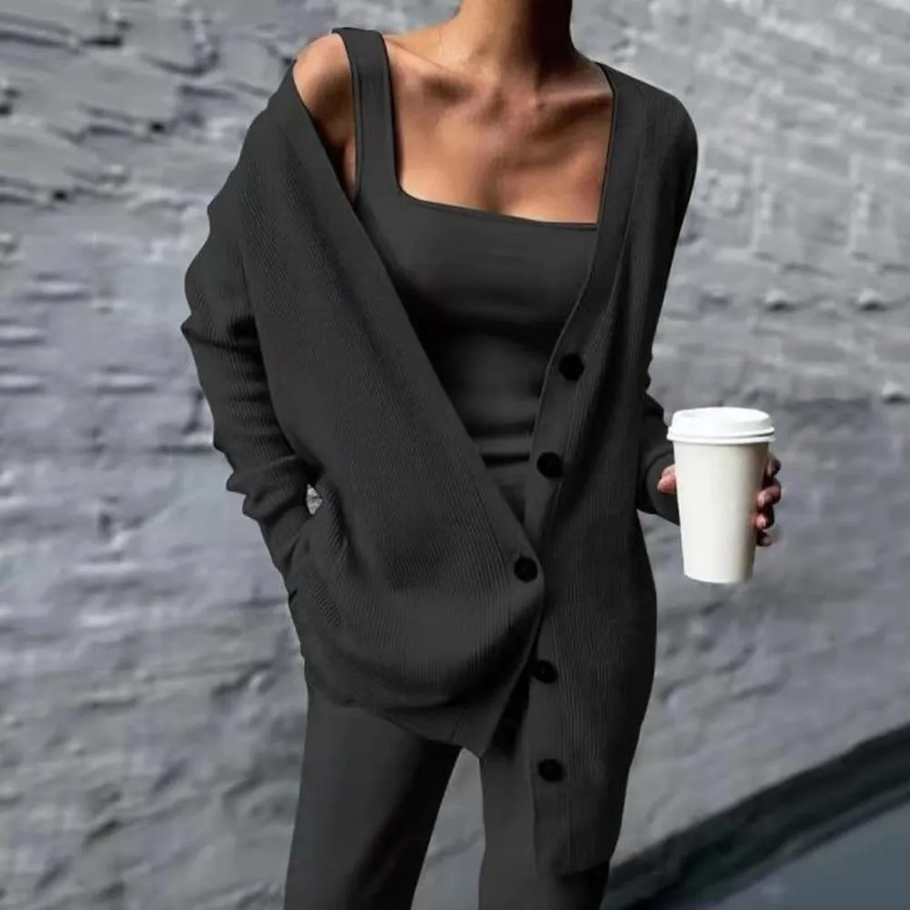 Elegant Three Piece Pants Set