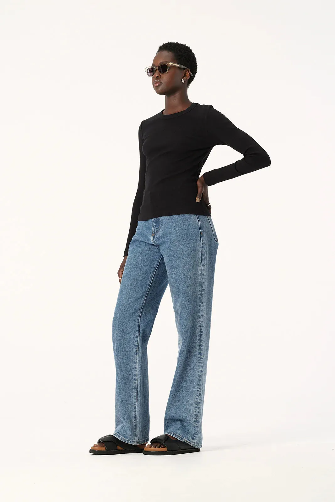 Elka Collective Nola Long Sleeve Top - Black