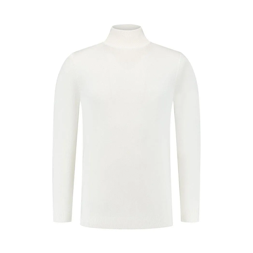 Essential Knitwear Mockneck Sweater Off White