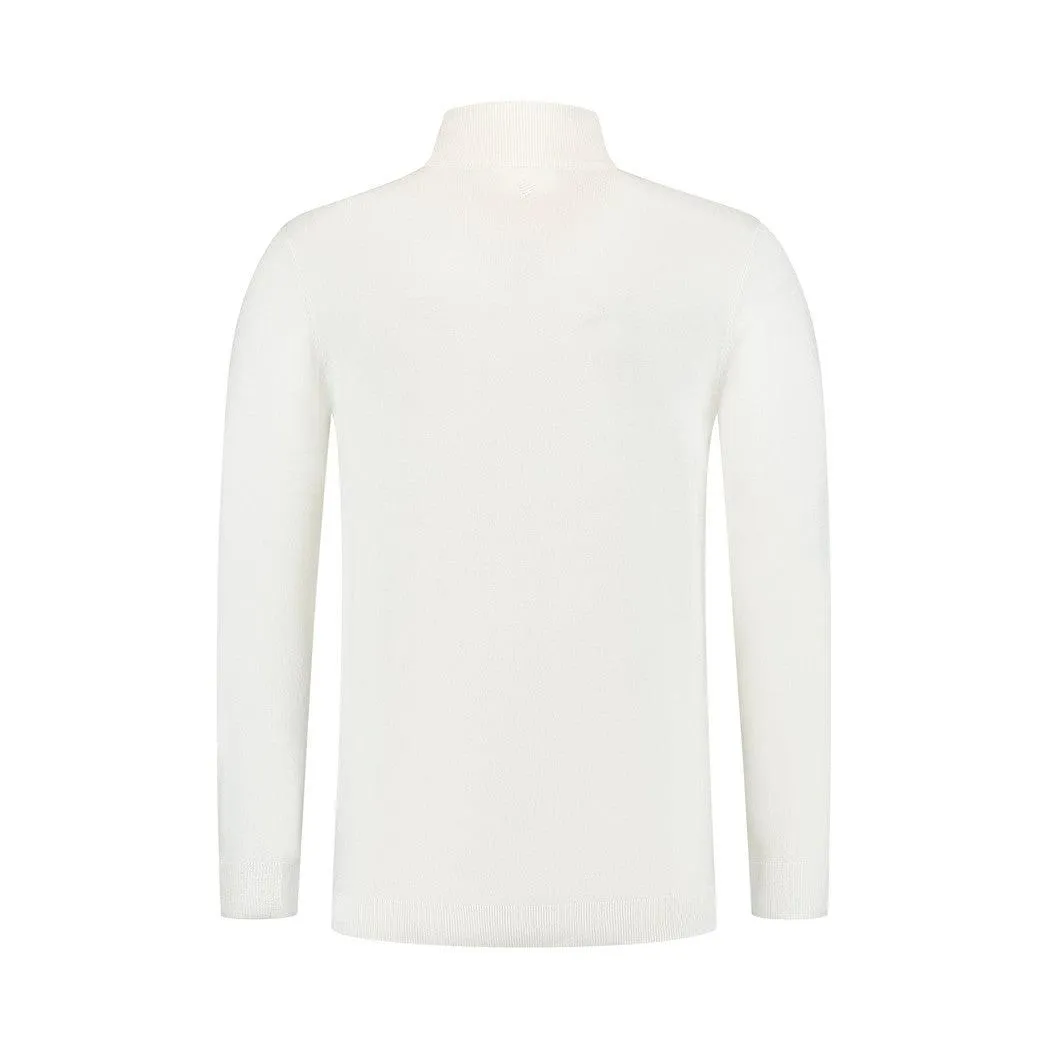 Essential Knitwear Mockneck Sweater Off White