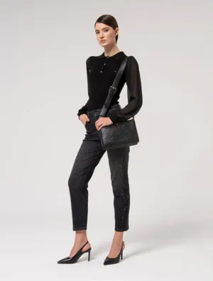 FCM-FR24WT7008K5 BLACK BUTTON TOP