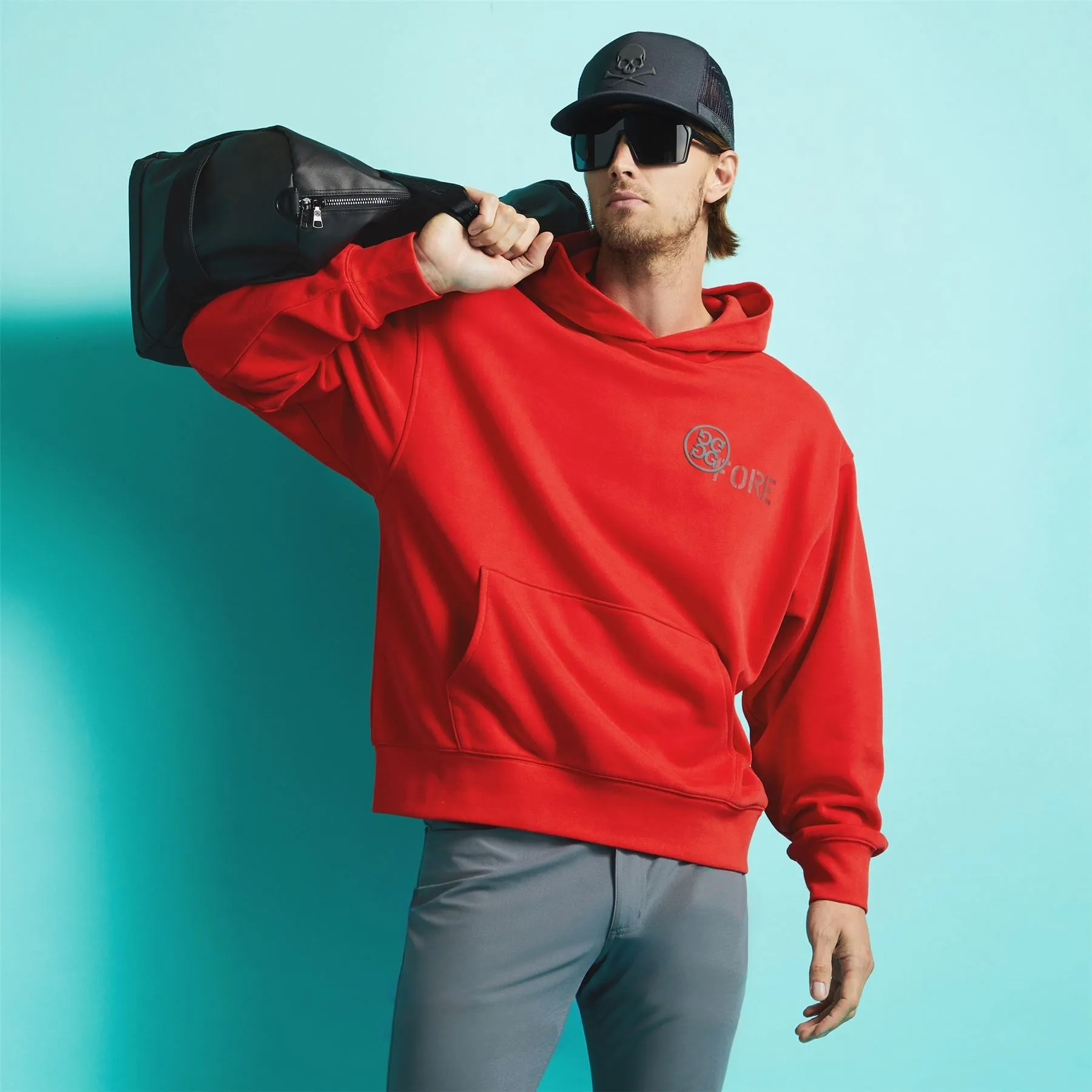 G/Olf Unisex Oversized French Terry Hoodie Lava - SS24
