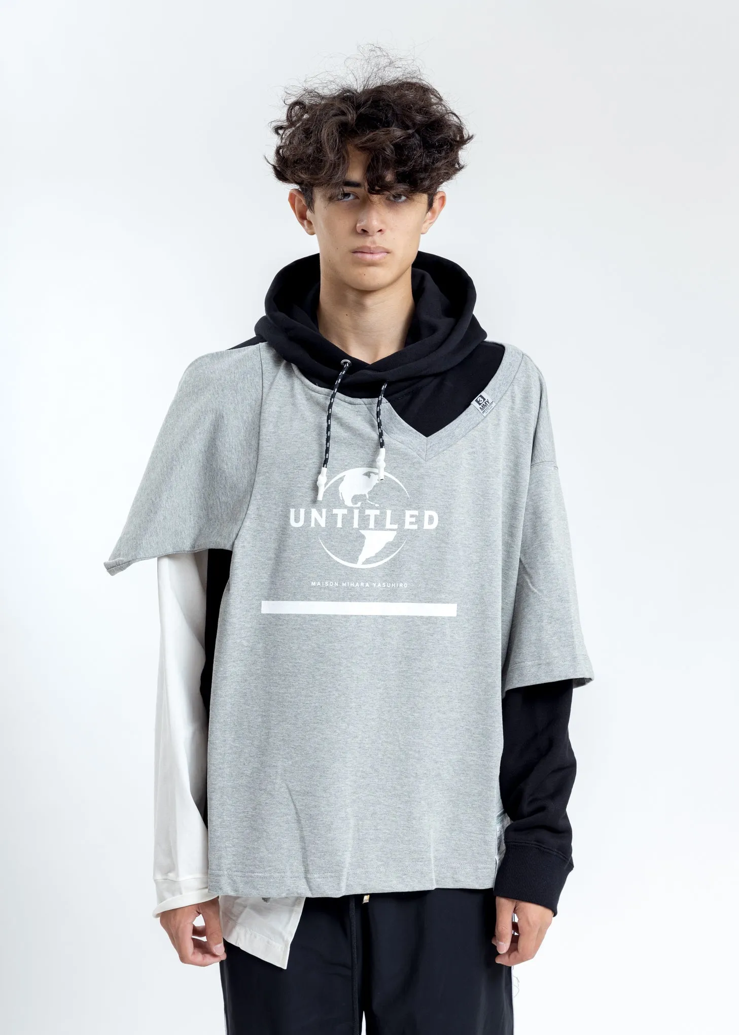 Grey Combined Hoodie