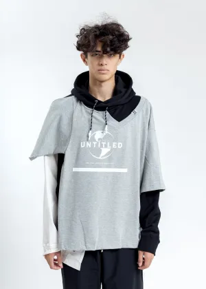 Grey Combined Hoodie