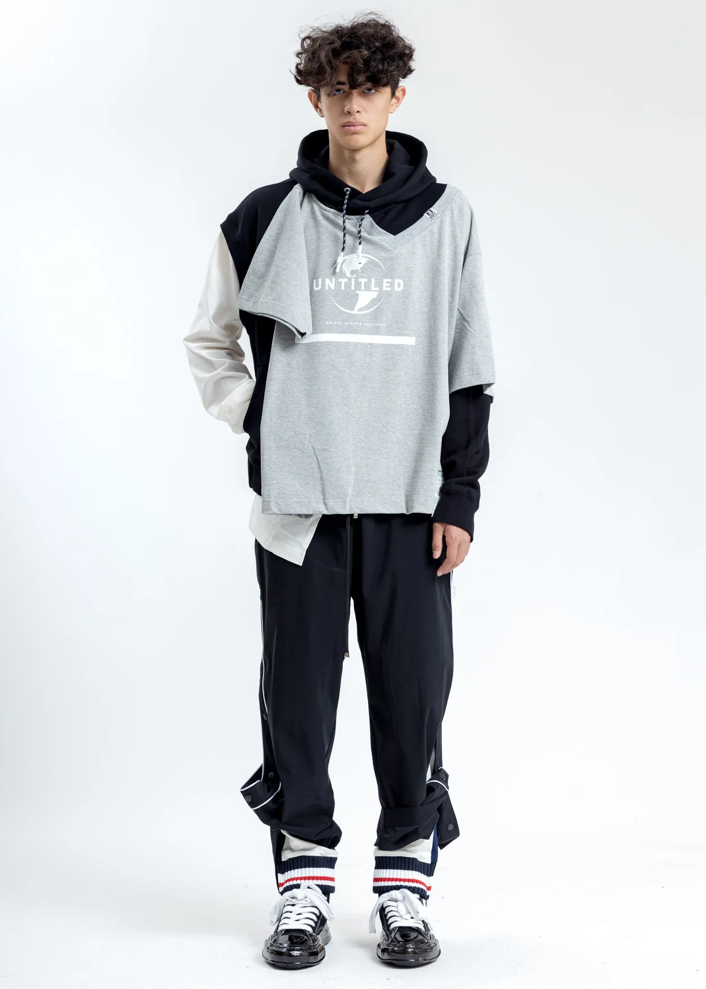 Grey Combined Hoodie