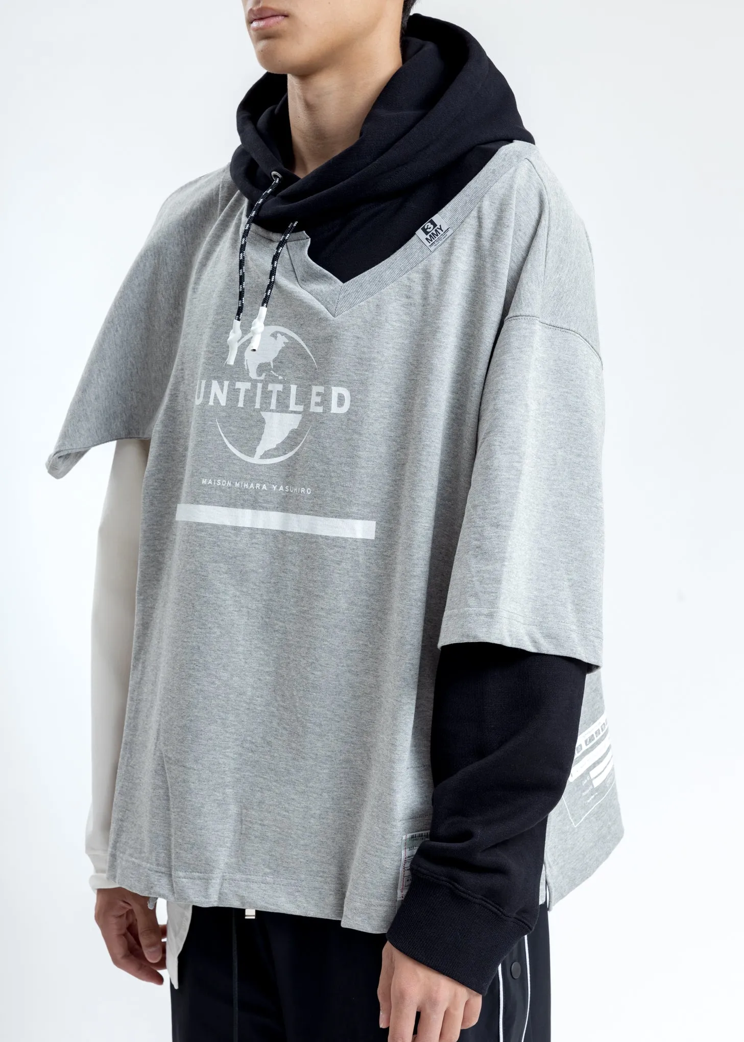 Grey Combined Hoodie