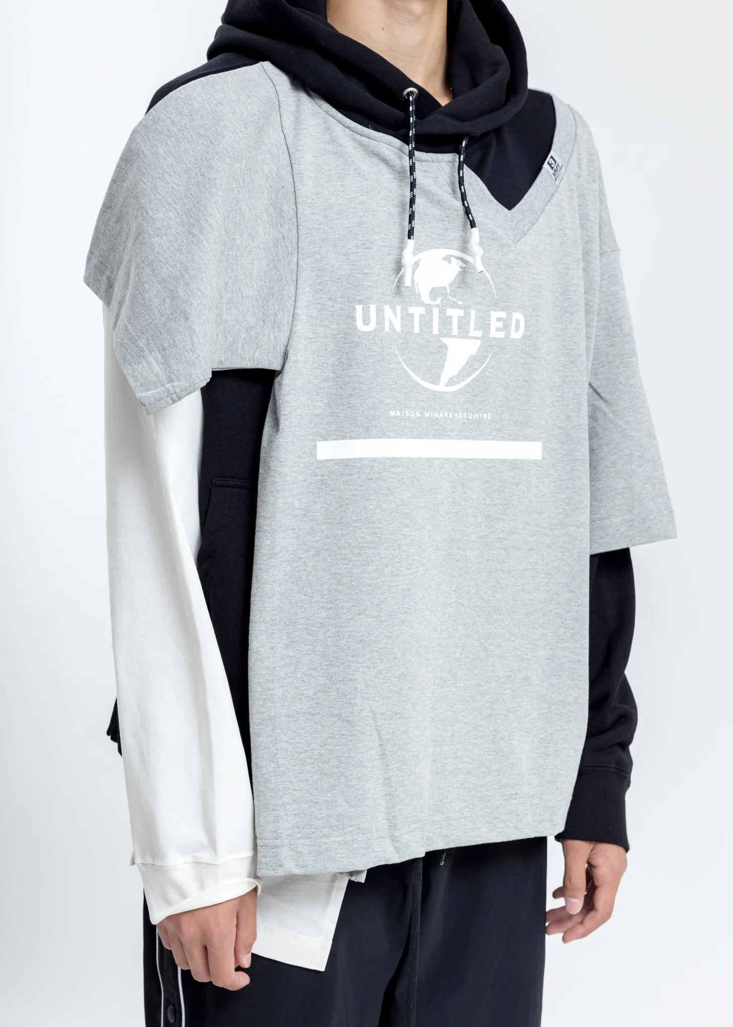 Grey Combined Hoodie