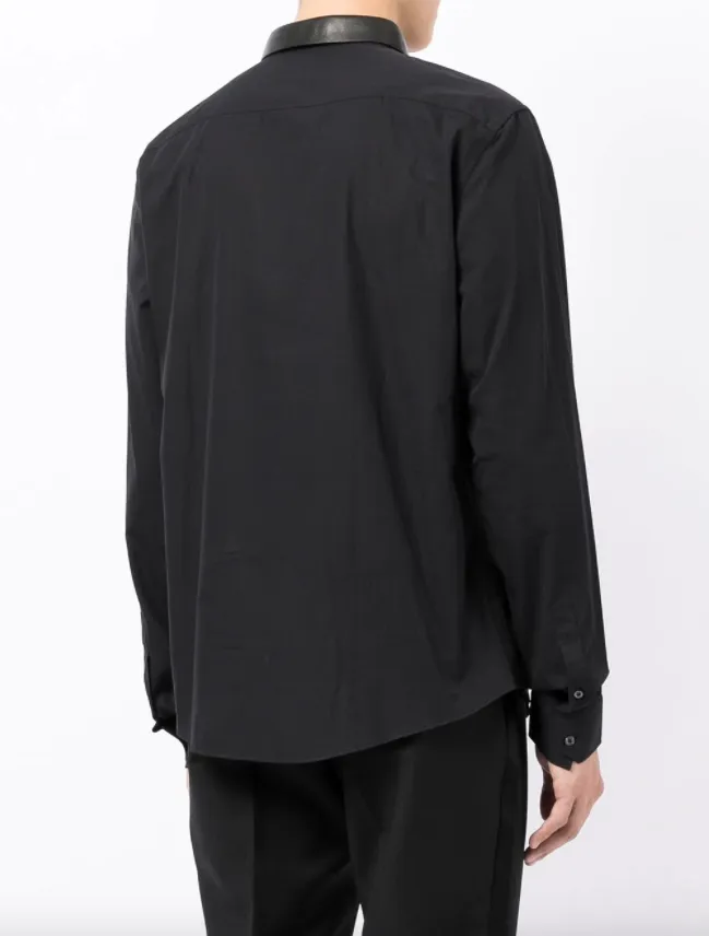 Gucci Leather collar Duke shirt
