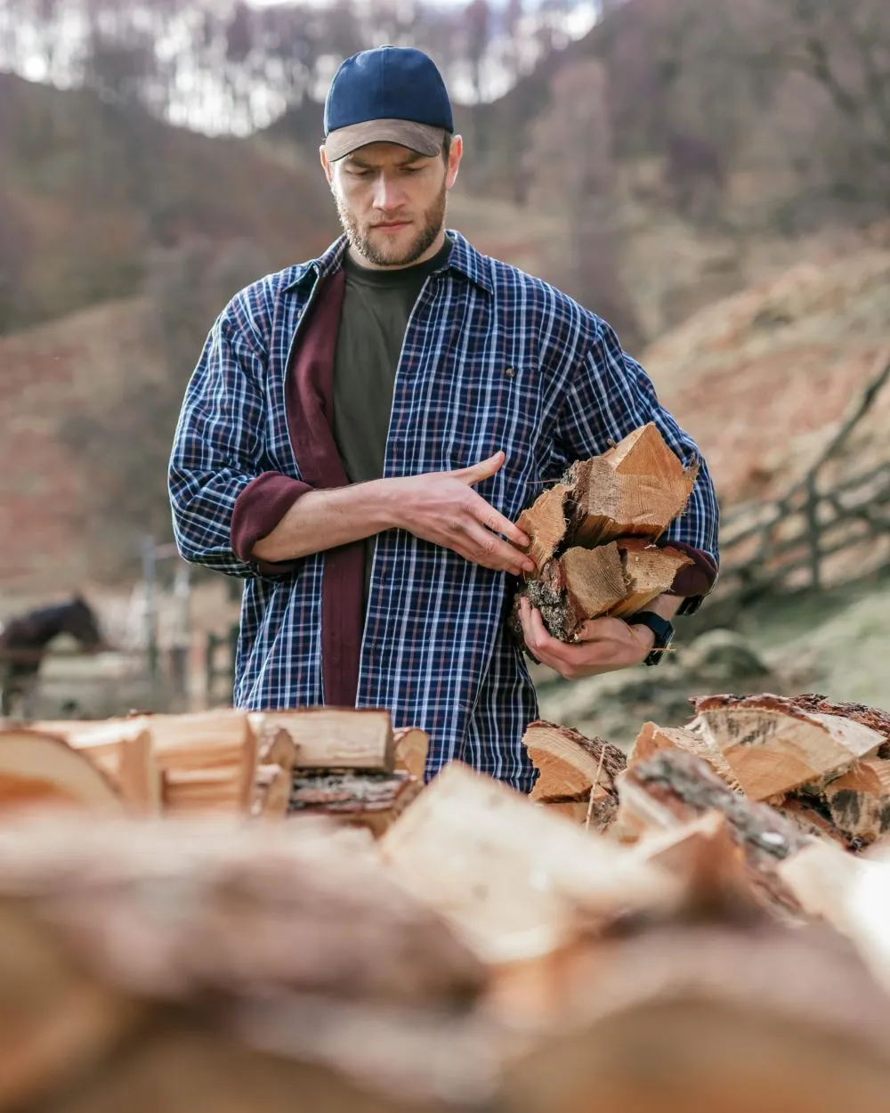 Hoggs of Fife Micro Fleece Lined Shirt