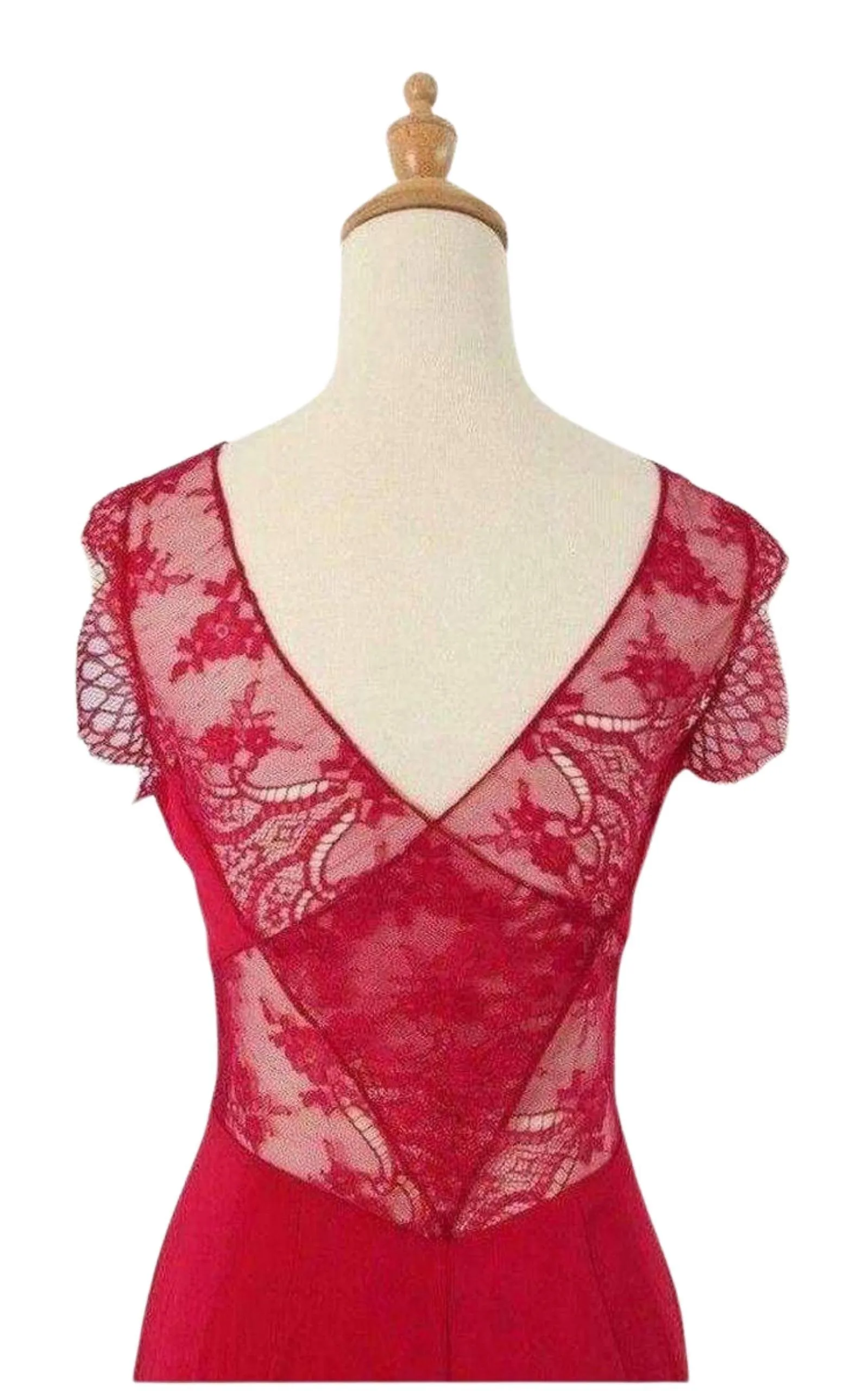 Karey Maxi Lace Detail Turkish Pink Dress