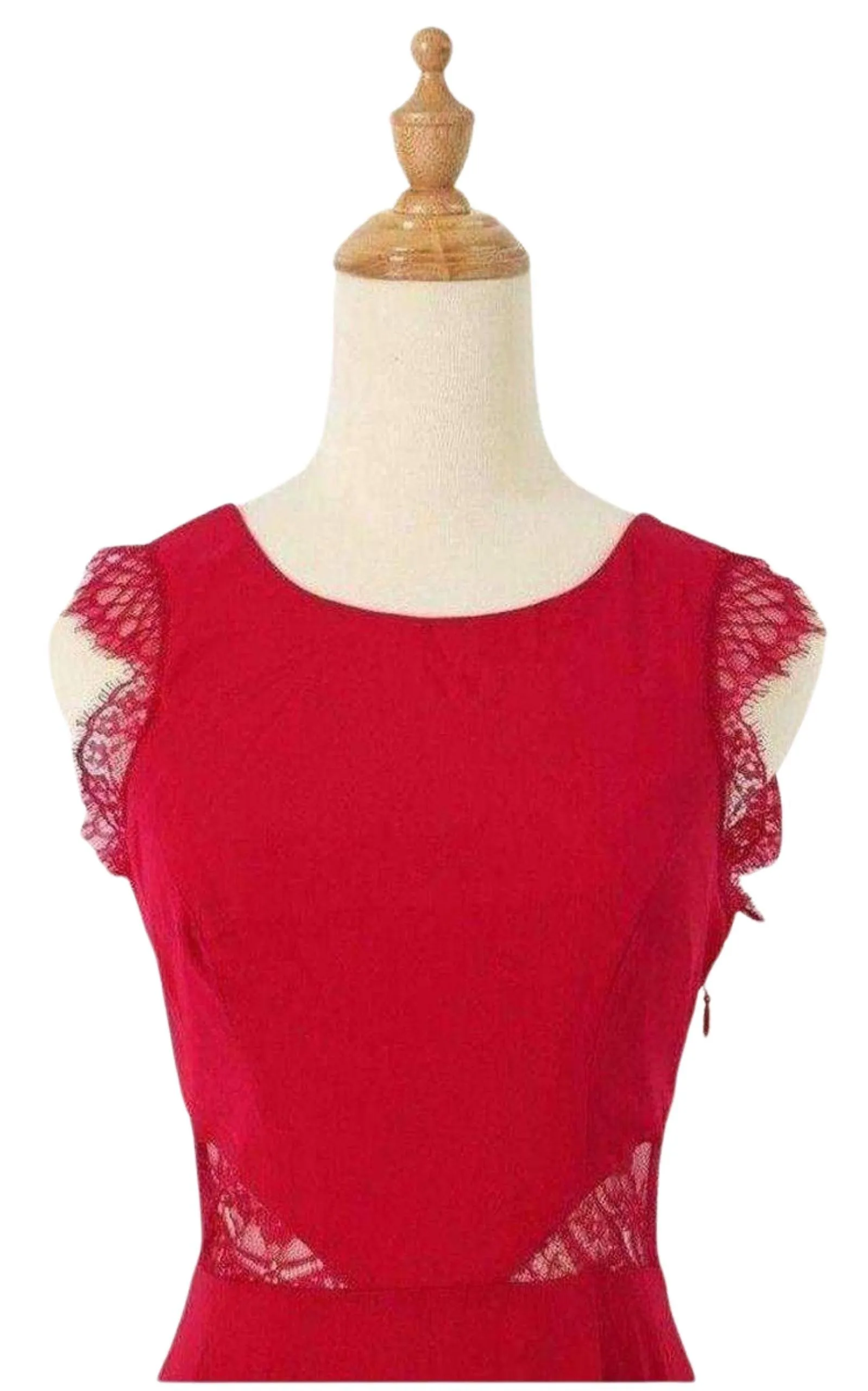 Karey Maxi Lace Detail Turkish Pink Dress
