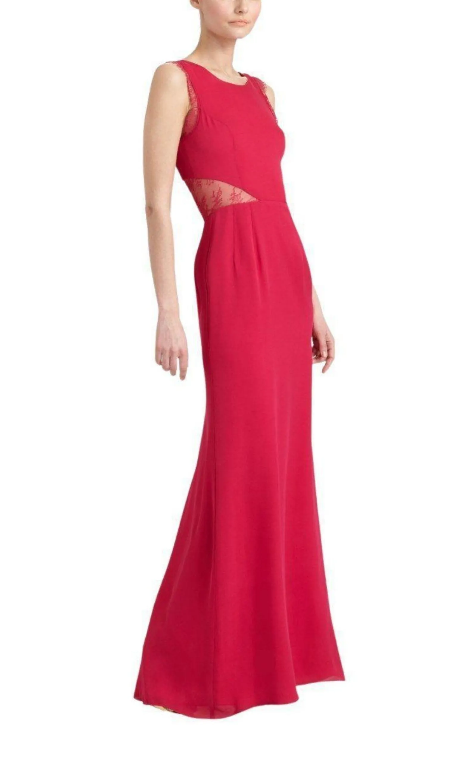 Karey Maxi Lace Detail Turkish Pink Dress