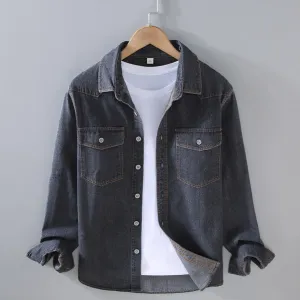 Light Denim Jacket | Black