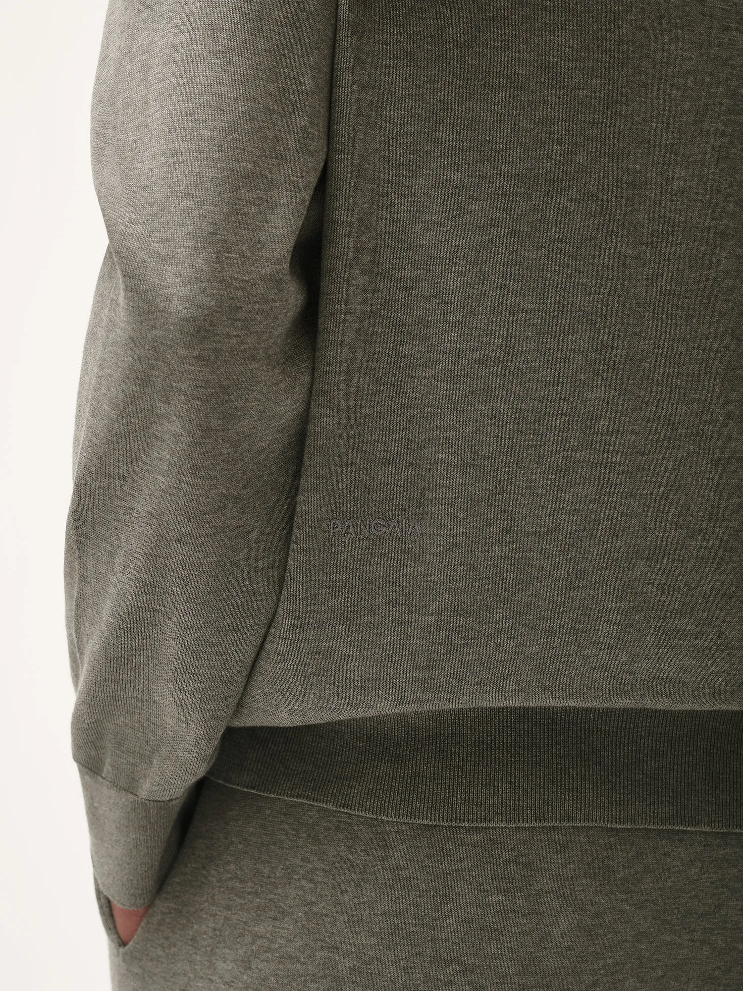Mens DNA Knitted Collared Shirt—grey marl