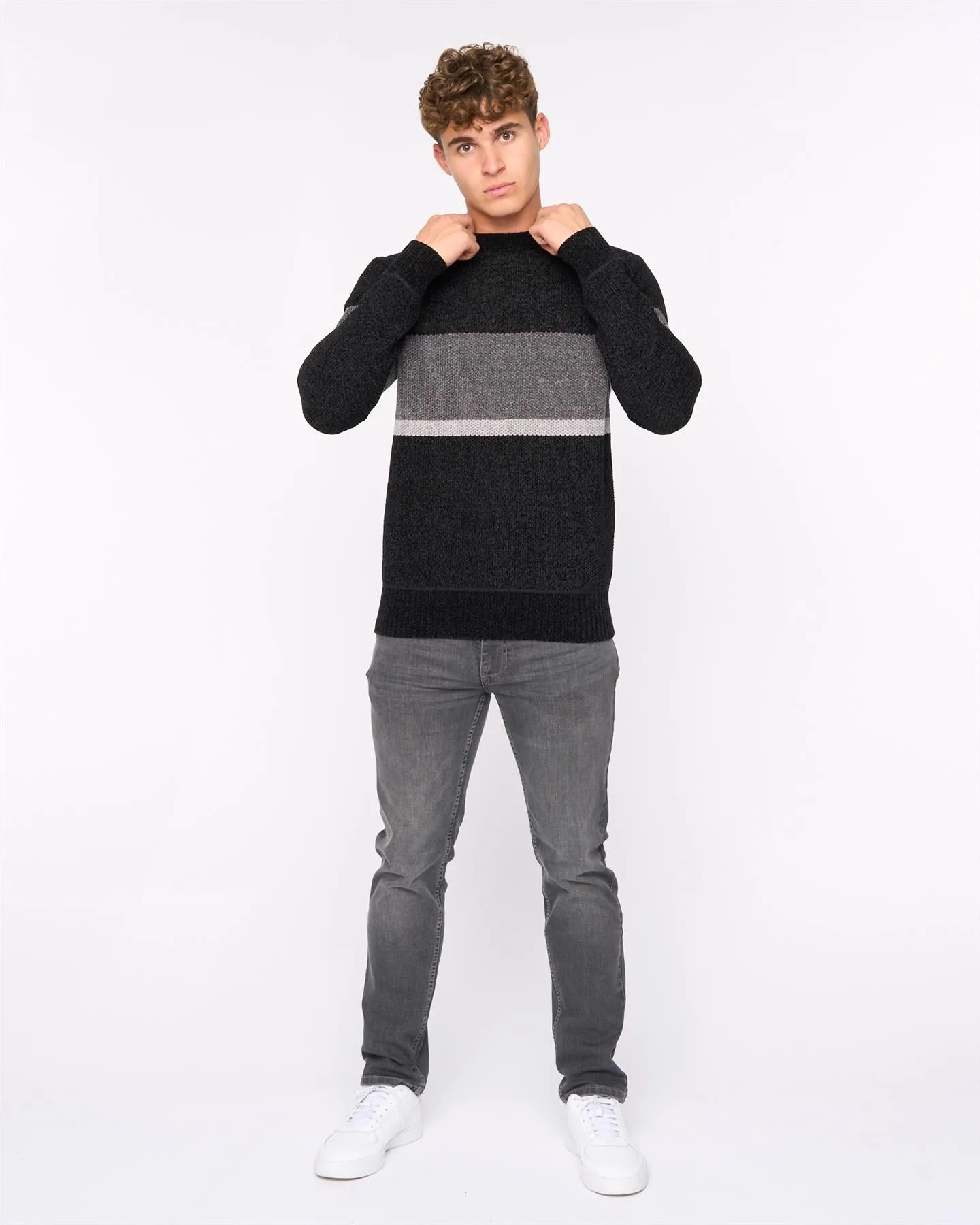 Mens  Kirkman Crew Knit Black