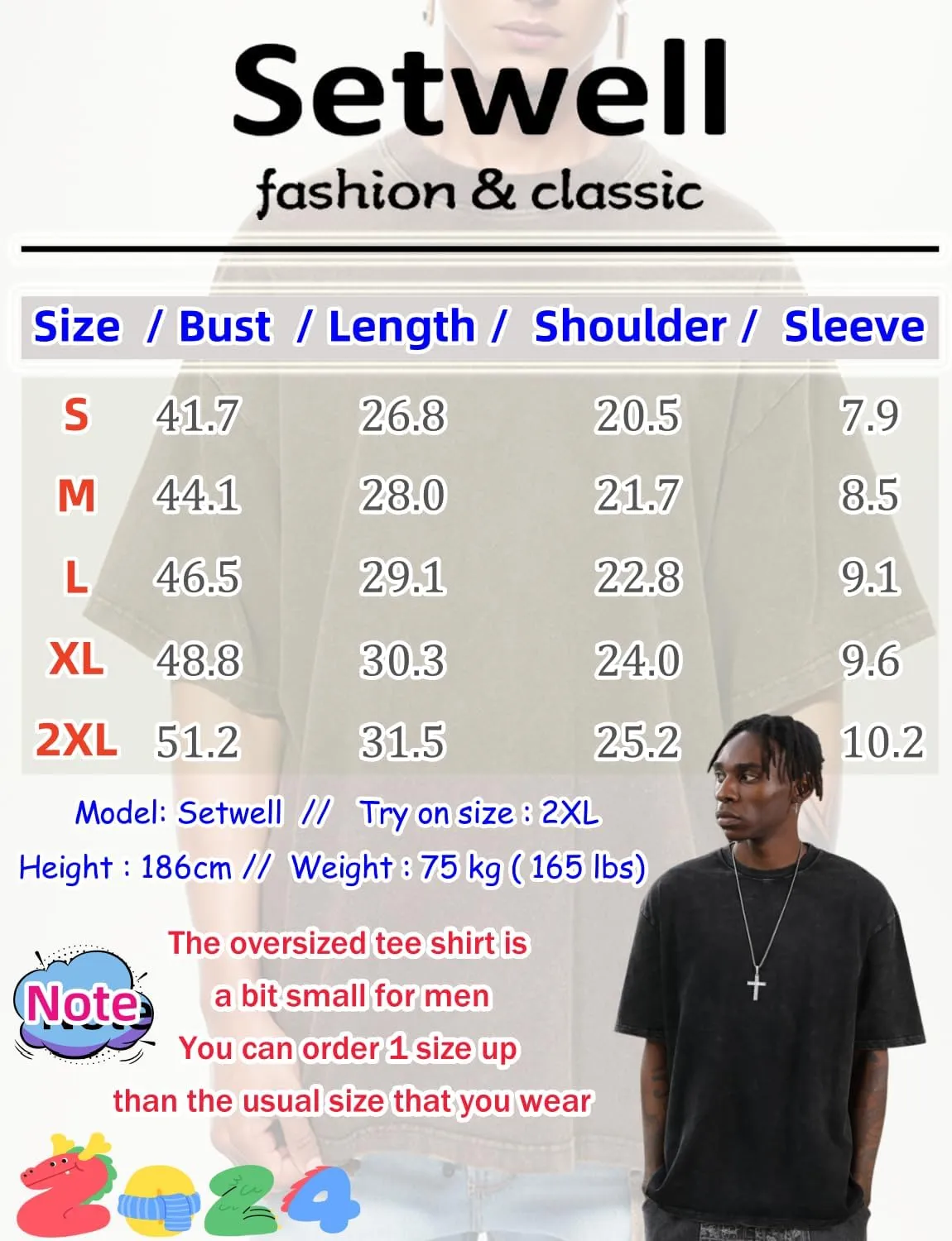 Mens Oversized Tshirts Pack of 4 Cotton Gym Vintage Tees Loose Fit Casual Summer Baggy Washed Unisex Tops LTX002