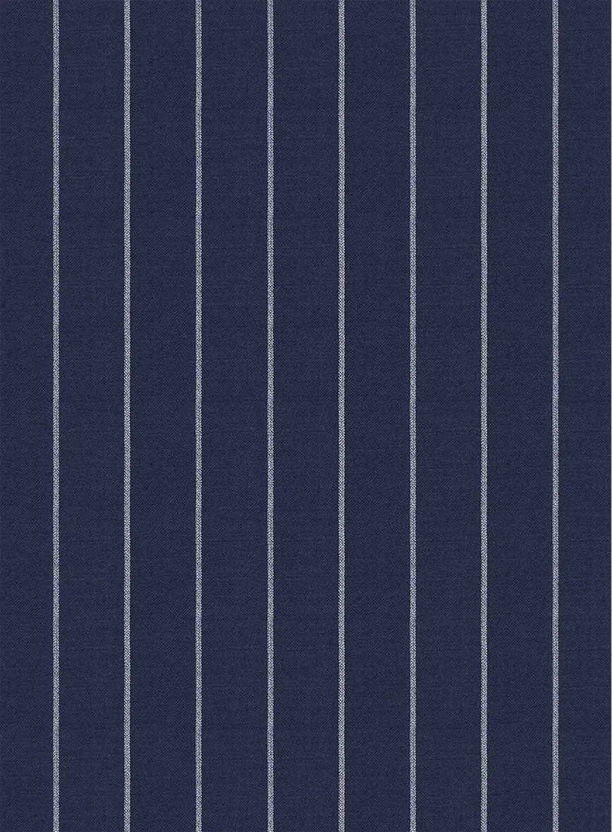 Napolean Ikel Stripe Space Blue Wool Pants