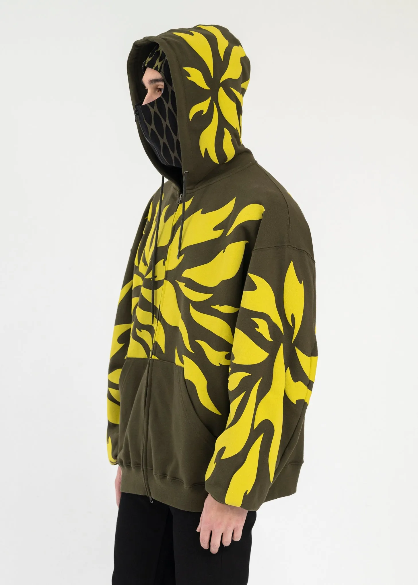 OLIVE FRAGMENT HOODIE