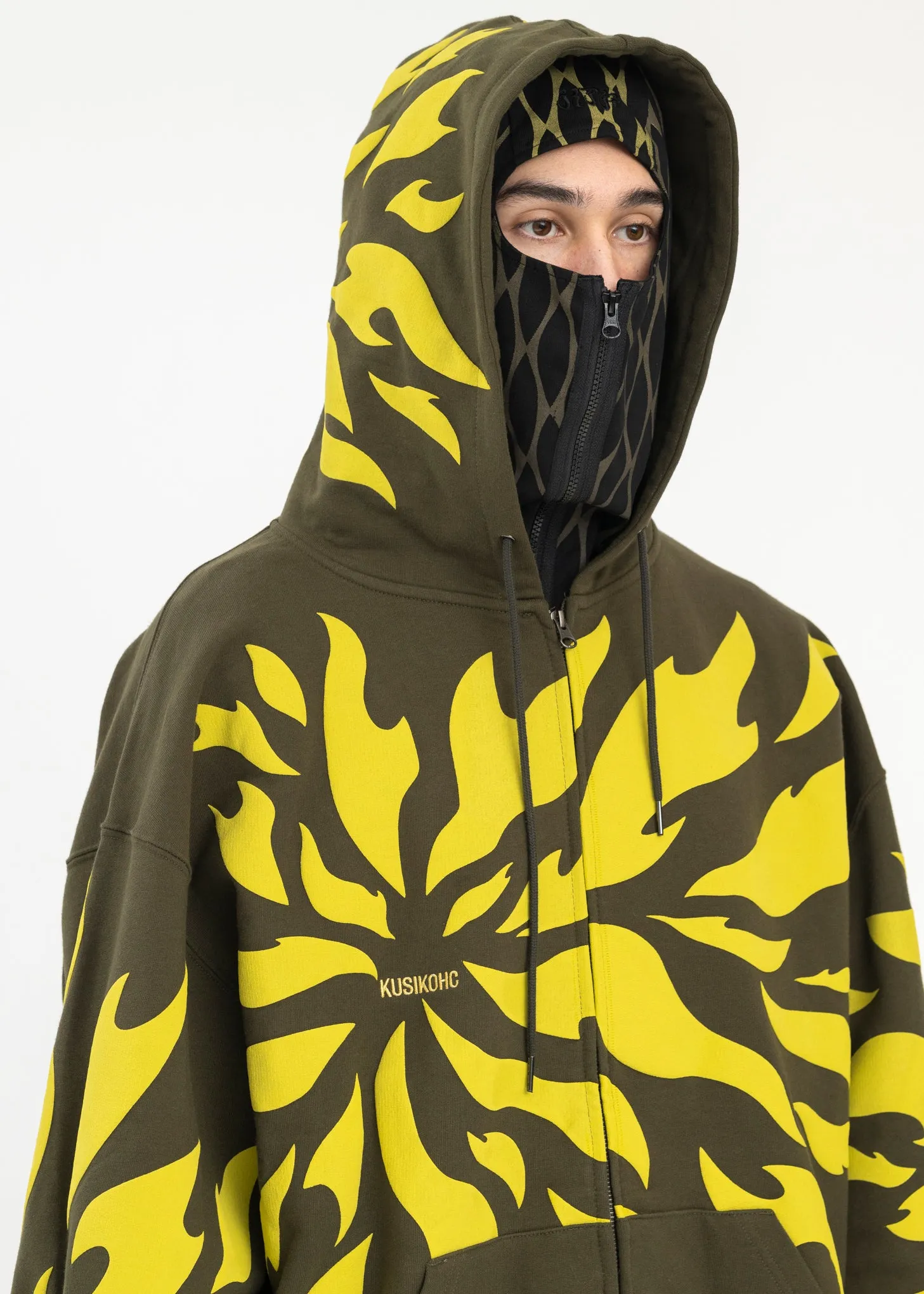 OLIVE FRAGMENT HOODIE