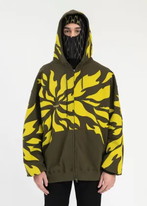 OLIVE FRAGMENT HOODIE