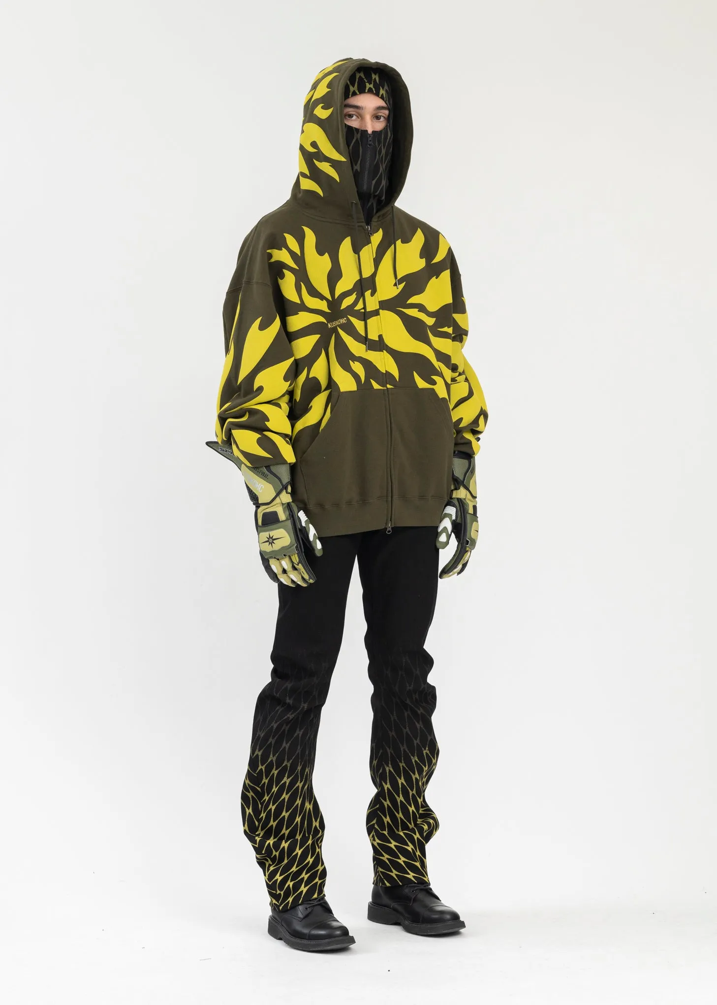 OLIVE FRAGMENT HOODIE