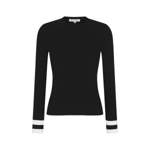 PAR-T348 BLACK POLO CUFF TOP