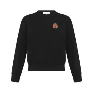PAR-T398 BLACK EMBLEM SWEATSHIRT