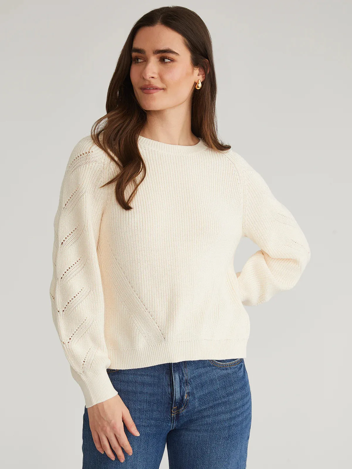 Phoebe Lace Back Pullover