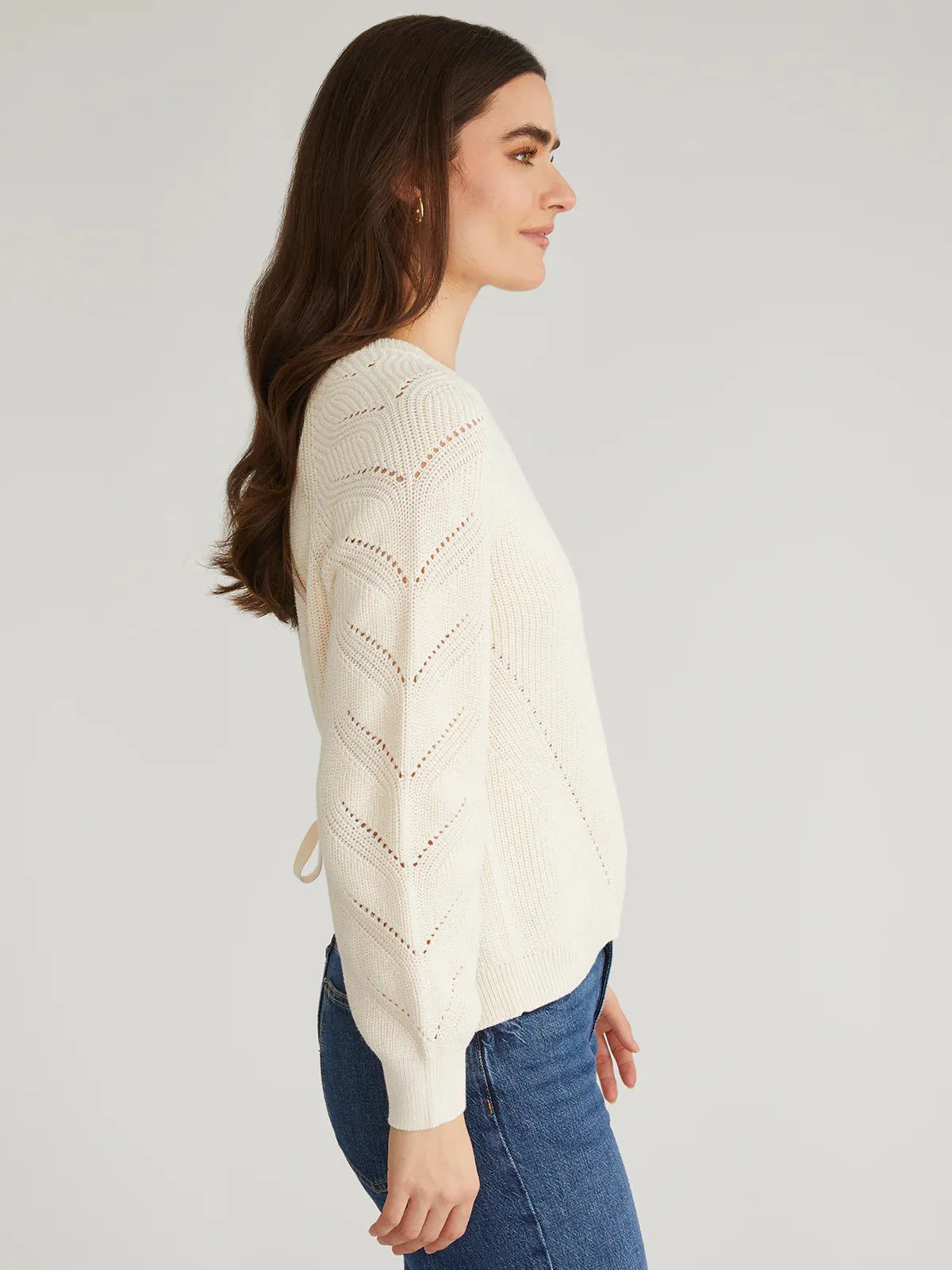 Phoebe Lace Back Pullover