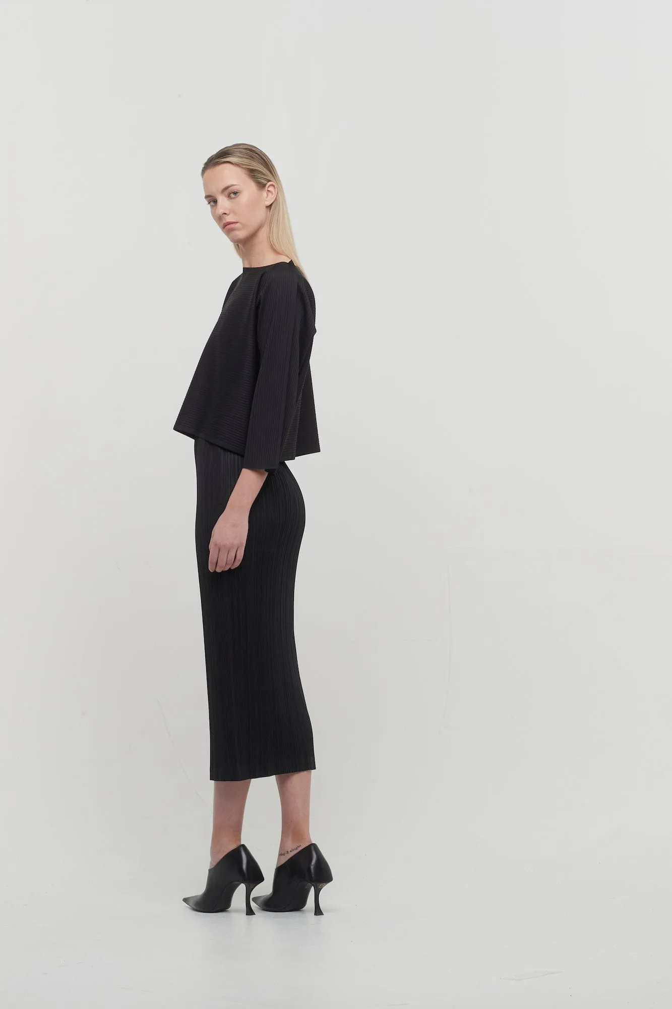 Pleats Please Issey Miyake Thicker Bottoms Skirt in Black