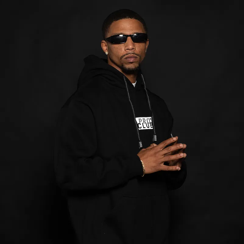 Pro Club Men's Embroidered Logo Heavyweight Pullover Hoodie