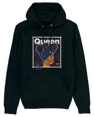 "Queen" Organic Cotton Hoodie - Black