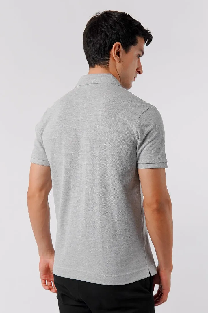 Regular Fit Polo Shirt - Heather Grey