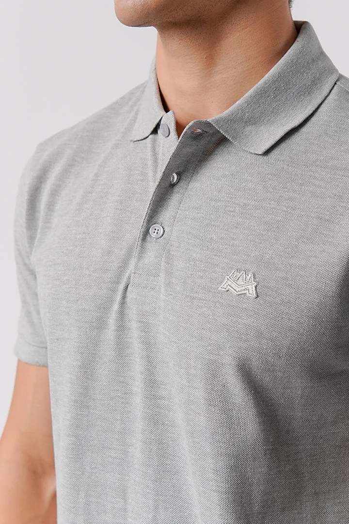 Regular Fit Polo Shirt - Heather Grey
