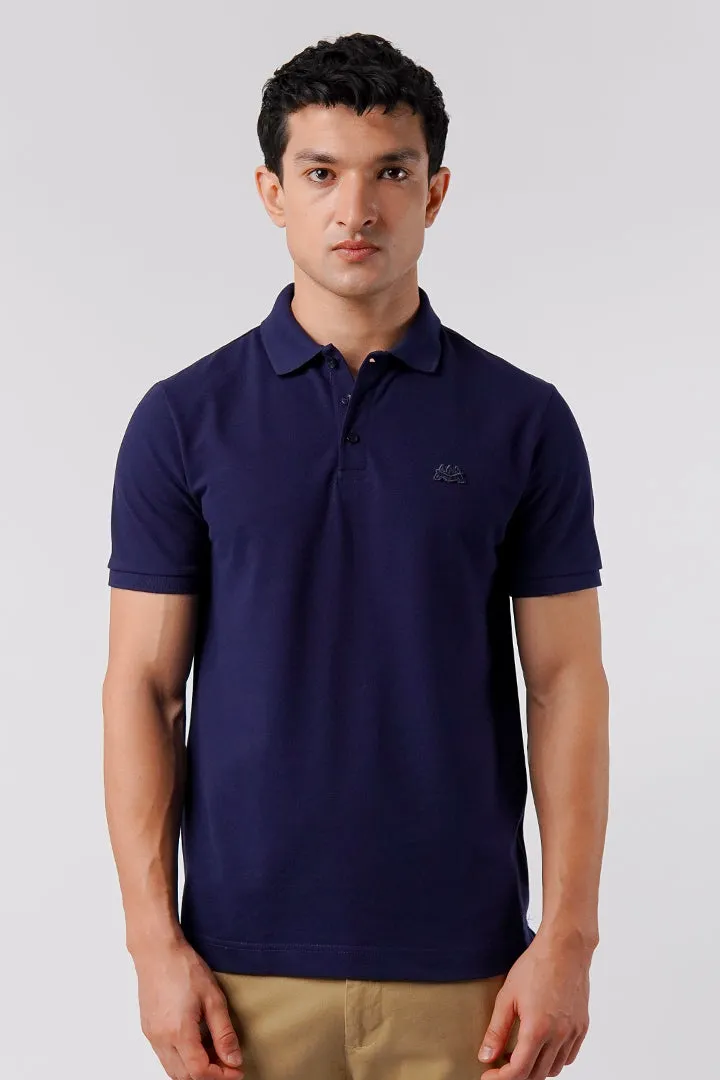 Regular Fit Polo Shirt - Navy Blue