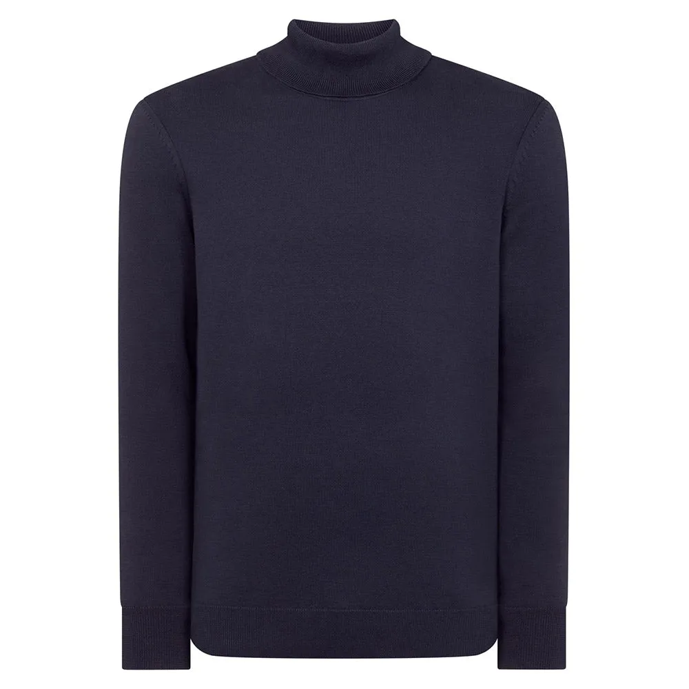 Remus Uomo Roll Neck Knitwear | Dark Blue
